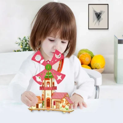 Windmill Cottage - 3d puzzle haunted house home decor
