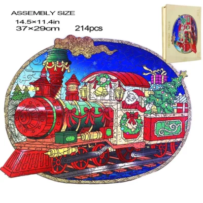 Christmas Train - 3d train puzzle holiday décor