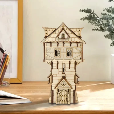 Defense Tower - wood puzzle 3d architecture model