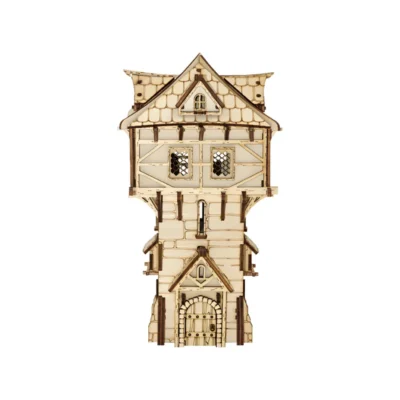 Defense Tower - wood puzzle 3d architecture model