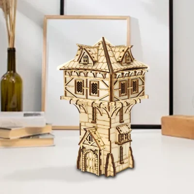 Defense Tower - wood puzzle 3d architecture model