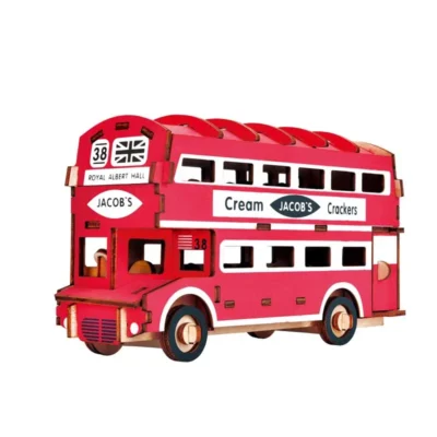 Double Decker Bus - wood puzzles 3d vehicle model