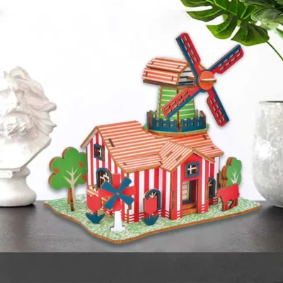 Dutch Farm - 3d farm puzzle architecture model