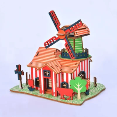 Dutch Farm - 3d farm puzzle architecture model