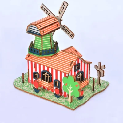 Dutch Farm - 3d farm puzzle architecture model