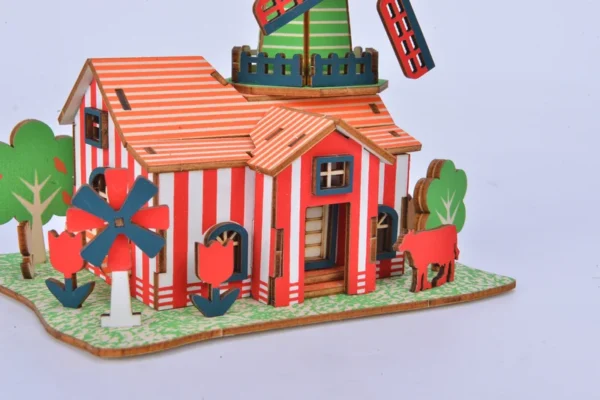 Dutch Farm - 3d farm puzzle architecture model