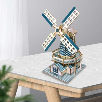 Dutch Windmill - best 3d wooden puzzles architecture model