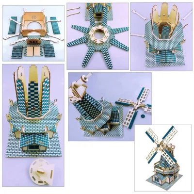 Dutch Windmill - best 3d wooden puzzles architecture model