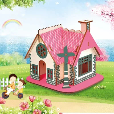 Ellie Cottage - 3d lighthouse puzzle architecture model