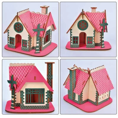 Ellie Cottage - 3d lighthouse puzzle architecture model