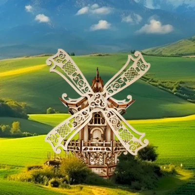 Fantasy Windmill - owl 3d puzzle home decor