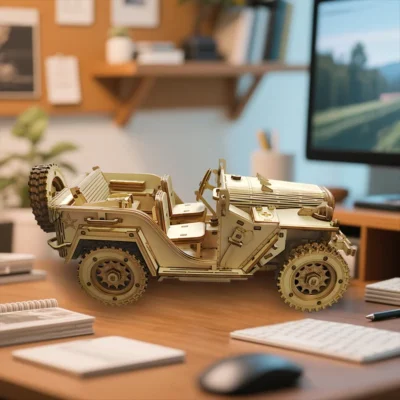 Field Jeep - puzzle 3d cars vehicle model