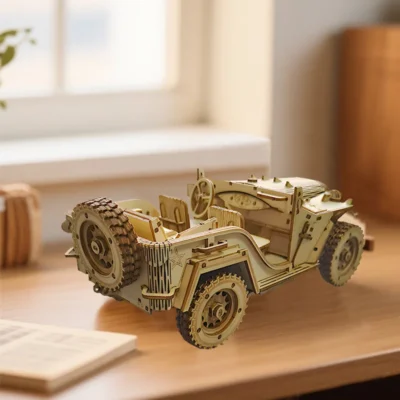 Field Jeep - puzzle 3d cars vehicle model