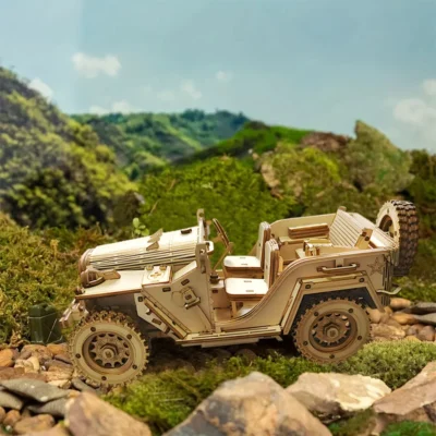 Field Jeep - puzzle 3d cars vehicle model