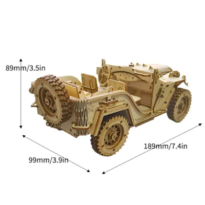 Field Jeep - puzzle 3d cars vehicle model