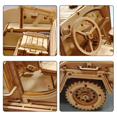 Field Jeep - puzzle 3d cars vehicle model
