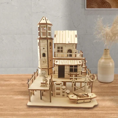 Fisherman's Hut - house 3d puzzle architecture model