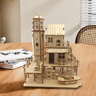 Fisherman's Hut - house 3d puzzle architecture model