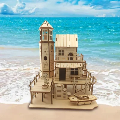 Fisherman's Hut - house 3d puzzle architecture model
