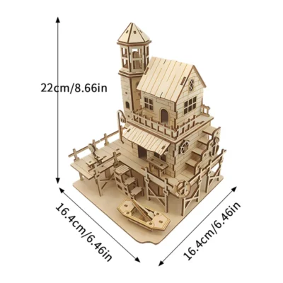 Fisherman's Hut - house 3d puzzle architecture model