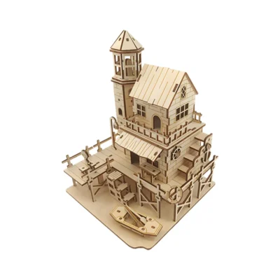 Fisherman's Hut - house 3d puzzle architecture model