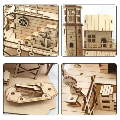 Fisherman's Hut - house 3d puzzle architecture model
