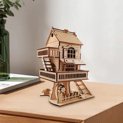 Forest Treehouse - 3d puzzles of buildings architecture model