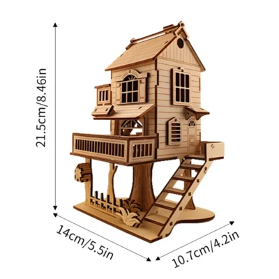 Forest Treehouse - 3d puzzles of buildings architecture model