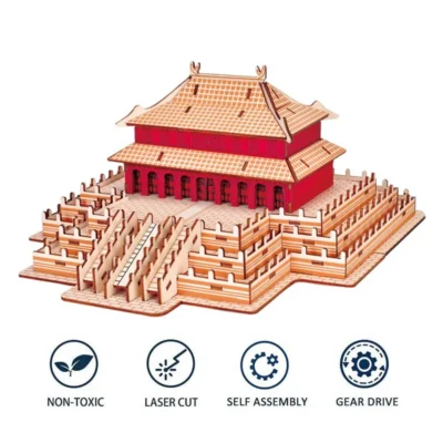 Hall of Supreme Harmony - 3d dog puzzle architecture model