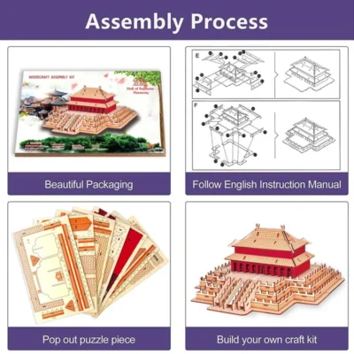 Hall of Supreme Harmony - 3d dog puzzle architecture model