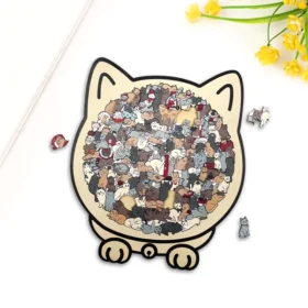 Kitten - 3d puzzle vase animal model