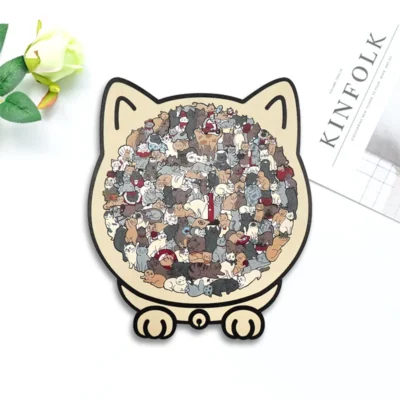 Kitten - 3d puzzle vase animal model