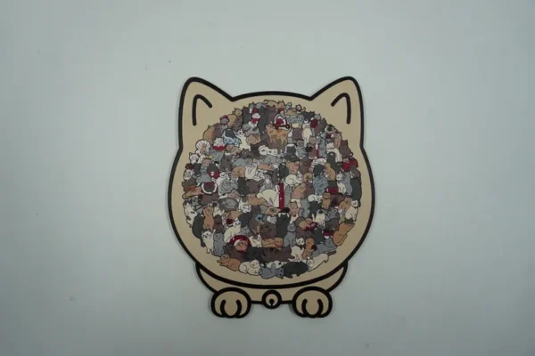 Kitten - 3d puzzle vase animal model