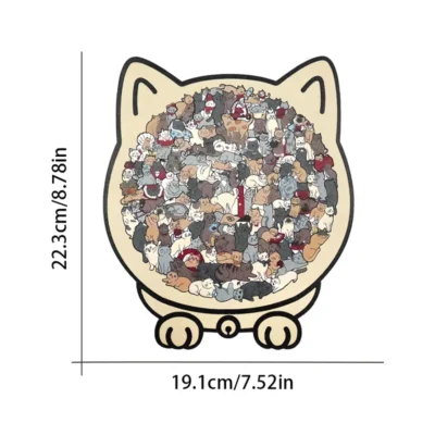 Kitten - 3d puzzle vase animal model