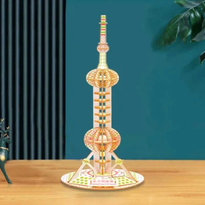 Little Oriental Pearl - 3d puzzle owl architecture model