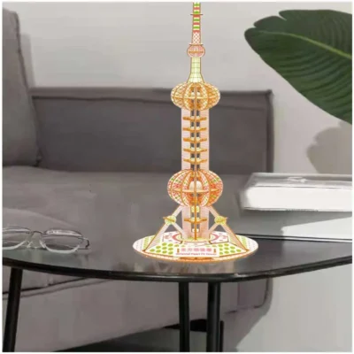 Little Oriental Pearl - 3d puzzle owl architecture model