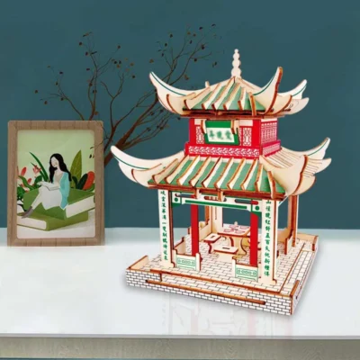 Love Night Pavilion - 3d wooden puzzle night light home decor