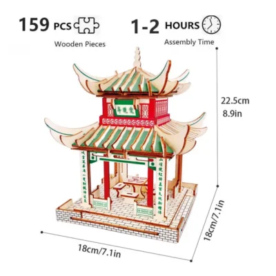 Love Night Pavilion - 3d wooden puzzle night light home decor