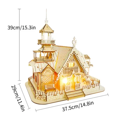 Meihua Villa - garden house puzzle 3d architecture model