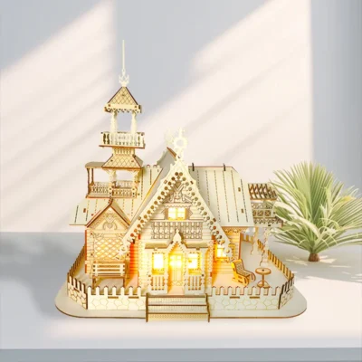 Meihua Villa - garden house puzzle 3d architecture model