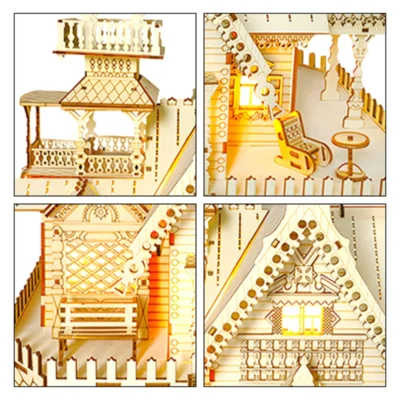 Meihua Villa - garden house puzzle 3d architecture model