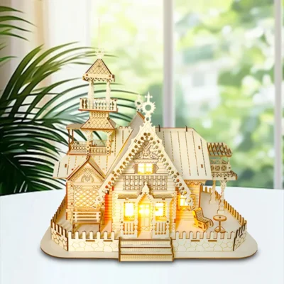 Meihua Villa - garden house puzzle 3d architecture model