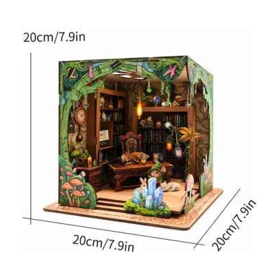 Milin Bookstore - 3d puzzle bookshop architecture model