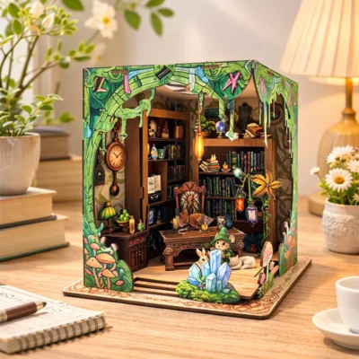 Milin Bookstore - 3d puzzle bookshop architecture model