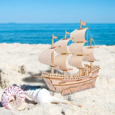 Ming Dynasty Ship - owl 3d wooden puzzle ship model