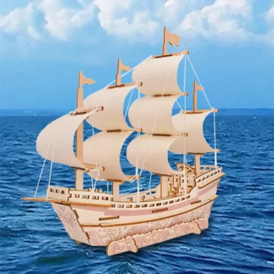 Ming Dynasty Ship - owl 3d wooden puzzle ship model