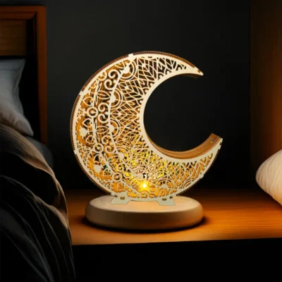 New Moon Lantern - 3d wooden puzzles gun home decor
