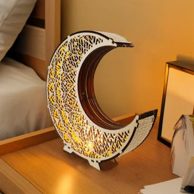 New Moon Lantern - 3d wooden puzzles gun home decor