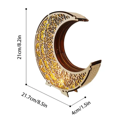 New Moon Lantern - 3d wooden puzzles gun home decor