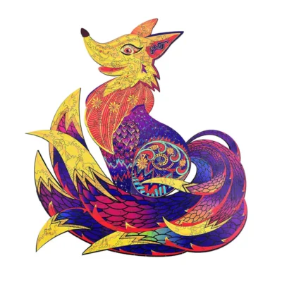 Nine Tailed Fox - 3d animal puzzles animal model